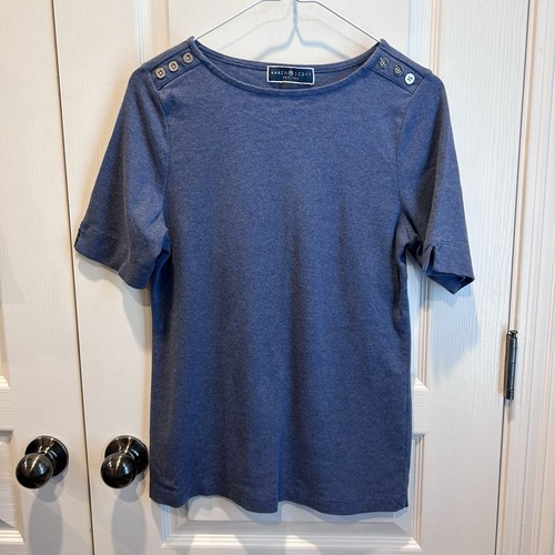 Top donna karen scott blu - top,