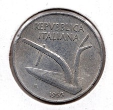 1955 Italy 10 Lire (1716)