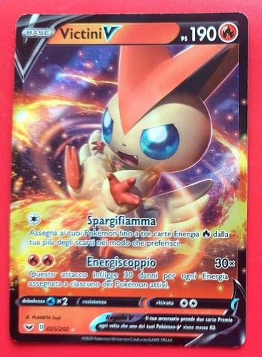 Carta pokemon victini - carta, v