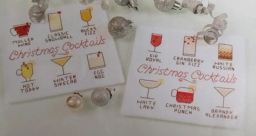 Modello punto croce - , "festive