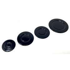 Kit 4 piattelli spartifiamma 4 fuochi neri lucidi cucina gas Lofra