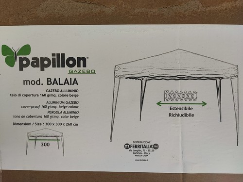Gazebo alluminio pieghevole - alluminio,