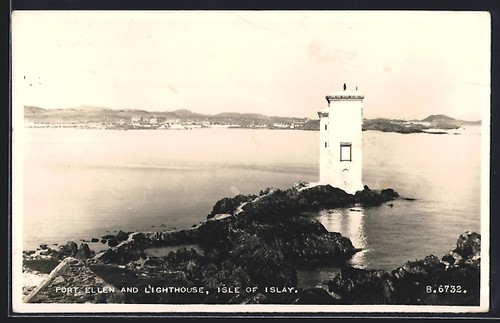 Cartolina isola islay - isola, islay,