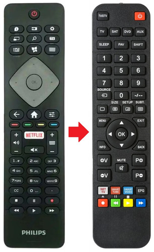 Telecomando adatto per - , philips