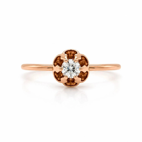 Anello promessa diamante