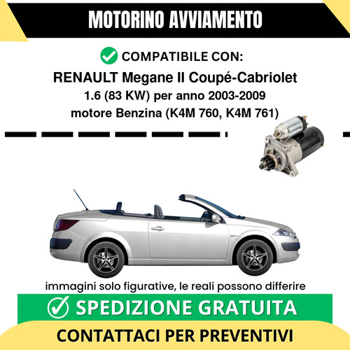 Motorino avviamento renault - avviamento,