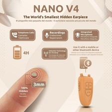 4.5W Bluetooth Nascosto Invisibile Wireless Piccolo Mini Nano Piccolo Spy Bug Trucchi Esame