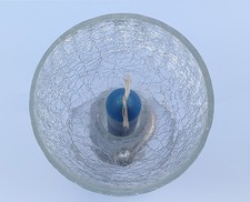 Portacandela in Vetro Lavorato