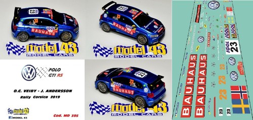Decal wolkswagen polo - 1/43,