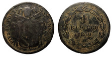 1 Baiocco / 1850 / An V / Pie IX / (1846-1878) / Rome / Vatican