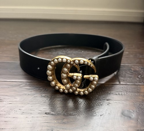 Gucci cintura pelle nera - pelle,