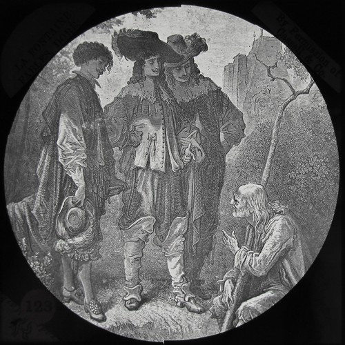 Glass magic lantern slide - magic,