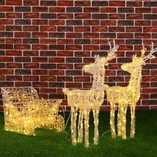 Slitta e Renne Natalizie 3D