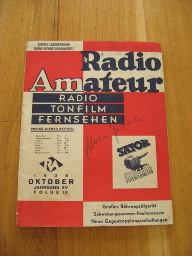 Vecchio libretto radioamatore - libretto,