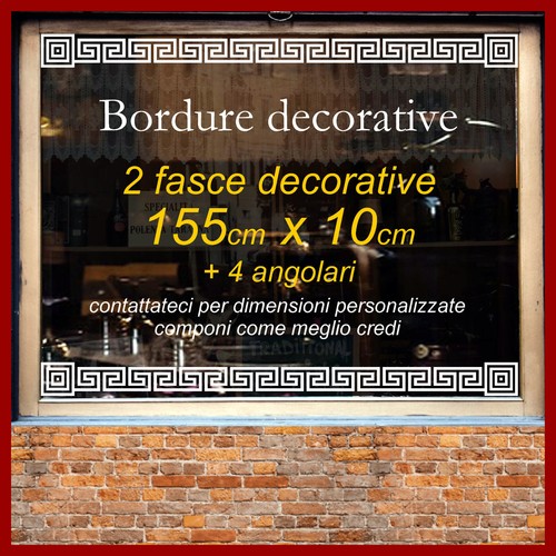 Vetrofanie bordure decorative - bordure,