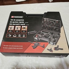 Set 16 Pezzi Morsetti Parkside a Sgancio Rapido con Valigetta - Nuovo