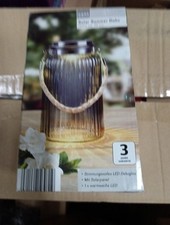 Vaso Con Led Solare + Pannello Solare