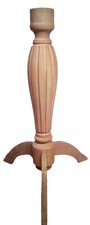 Gamba tavolo legno grezzo - gamba,