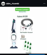 FOLLETTO VK150 ASPIRAPOLVERE VORWERK HD50 CON GARANZIA TUBO PIU KIT E SACCHETTI