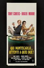 QUI MONTECARLO ATTENTI A QUEI DUE locandina poster Roger Moore Tony Curtis AP1