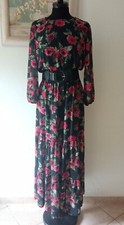 Abito Lungo. Chiffon floreale. Tg 42 Vicolo