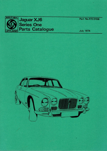 Jaguar xj6 series one - jaguar,