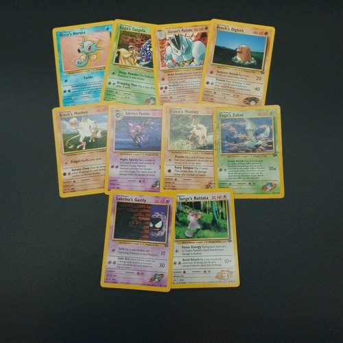 Lotto carte pokémon - carte, gym