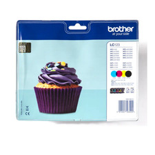 MULTIPACK BROTHER LC-123 CARTUCCE ORIGINALI DCP-J132W, MFC-J4510DW,MFC-J6520DW