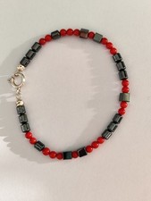 bracciale corallo mediterraneo ematite