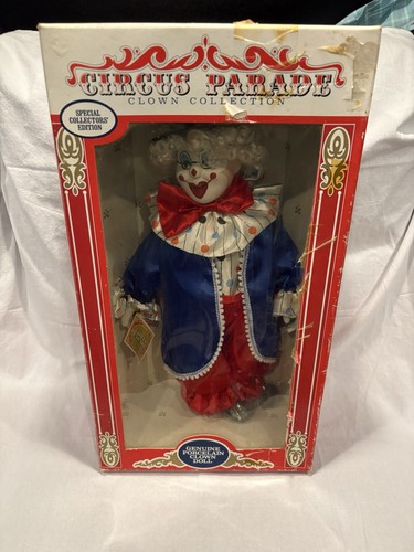 Bambola clown porcellana - bambola,