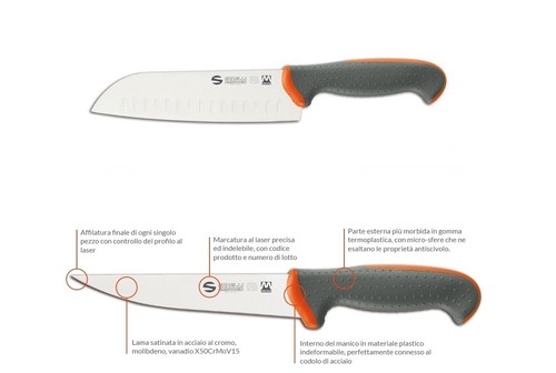 Tecna sanelli coltello santoku - tecna,