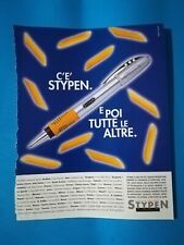 RITAGLIO DI GIORNALE CLIPPING PUBBLICITA' STYPEN PENNA DA COLLEZIONE - (141)