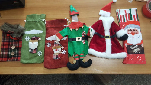 Copribottiglia natale stock - copribottiglia,