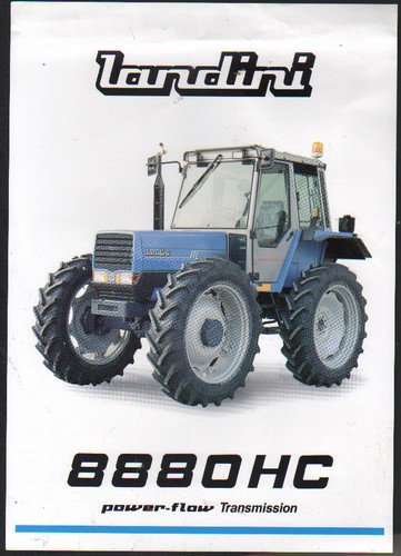 Foglietto brochure trattore