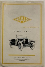 ANSALDO SOCIETÀ  ANONIMA AUTOMOBILI TORINO DEPLIANT PUBBLICITARIO TIPO 4C