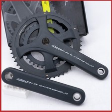 NOS CAMPAGNOLO CENTAUR 170 11s 50 34 PEDIVELLA STRADA CORSA NERA DOPPIA