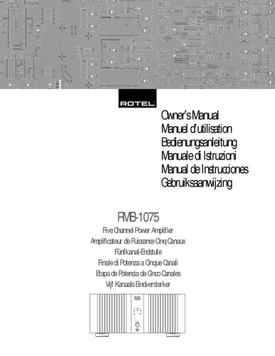 Rotel rmb 1075 amplificatore - rotel,