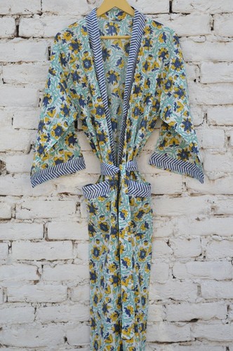Abito lungo kimono 100 cotone - abito,