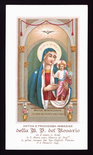 Antico santino cromo - santino, card