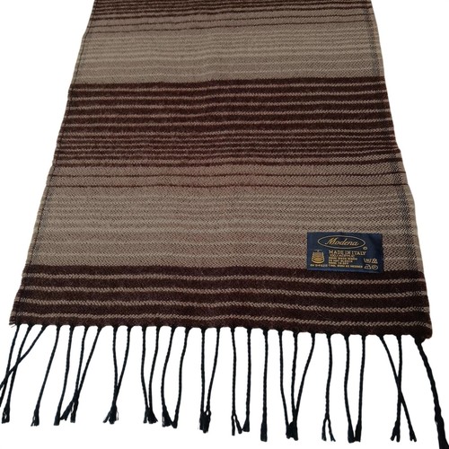 Sciarpa modena marrone righe - sciarpa,