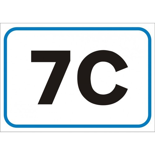 Targa rifrangente per numero