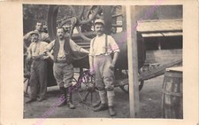 Carta Foto Militaria Di Soldati Davanti A Una Battitrice