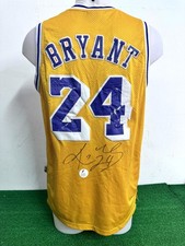 BASKET NBA SHIRT JERSEY LAKERS KOBE BRYANT AUTOGRAFATA VINTAGE CAMISETA COA