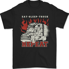 T-shirt uomo camionista mangia