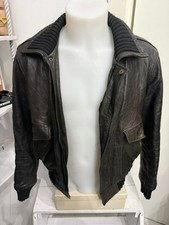 Giacca giubbino DANIELE ALESSANDRINI uomo in pelle nero taglia 50 cod.AN122