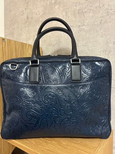 Valigetta etro blu navy - blu, pelle