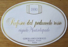 Wine label ITALY GIROLAMO