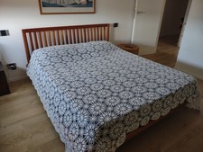 Copriletto matrimoniale 260x240 All’uncinetto in Cotone - Realizzato a mano