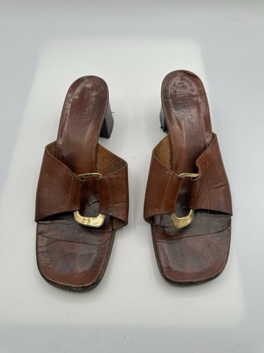 Sandalo vintage gucci pelle - gucci,