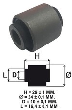 SUPPORTO MOTORE SILENT BLOCK 24X10X29MM VESPA GTS 250 2005-2013 PC52057#400